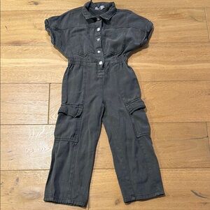ZARA KIDS Stylish Black Jumpsuit, 6/7